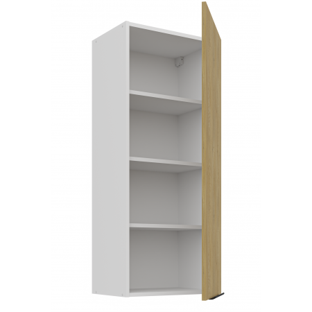 Szafka kuchenna wisząca 45 cm wysoka CREMA dąb cremona / biały mat 45 G-108 1F